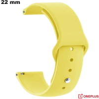Bracelete para relógio Amarelo OnePlus Silicone 22 mm de qualidade