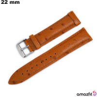 Bracciale Amazfit in Vera Pelle 22 mm Arancione # Spedizione Veloce
