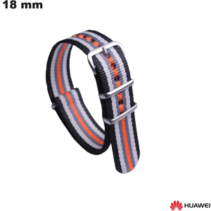 Bracciale Huawei Tissu 18 mm per smartwatch Nero - Spedizione Gratuita