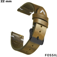 Bracciale 22mm Verde Fossil effetto invecchiato: Spedizione Veloce