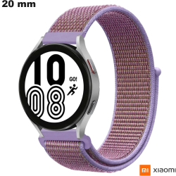 Bracelet Tissu Rose 20mm Xiaomi montre connectée