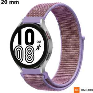 Bracelete de Tecido Rosa 20mm Xiaomi relógio conectado de qualidade
