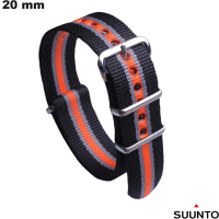Bracciale Nero 20 mm Suunto orologio Tessuto \ Spedizione 24h
