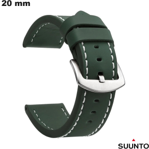Bracciale Verde orologio Suunto 20 mm classico Finta pelle di qualità