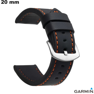Acquista Bracciale Similpelle Garmin 20 mm Nero orologio connesso