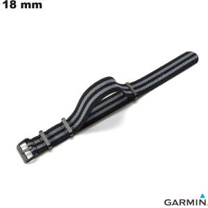 Pulsera Negra 18 mm Tela reloj inteligente Garmin barato