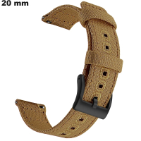 Pulseira de 20 mm para relógio Marrom Têxtil | Envio Rápido