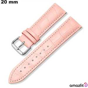 Venta de pulsera de reloj de 20 mm en cuero genuino con estampado de croco