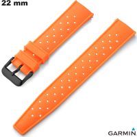 Pulsera de Silicona Naranja 22mm Transpirable para Garmin