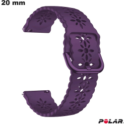 Bracelet 20mm Polar Violet Silicone montre connectée