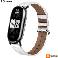Armband 16mm Wit Leer Xiaomi smartwatch goedkoop