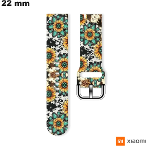 Koop 22 mm Floral Rubber Smartwatch Band Xiaomi