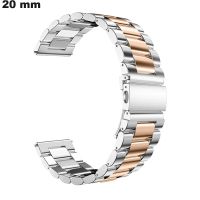 Venda de Bracelete de Malha 20mm de Aço Inox para Relógio Prateado