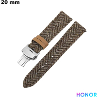 Bracciale in vera pelle per smartwatch Beige 20mm Honor economico