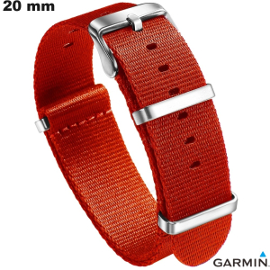 Bracciale in Tessuto Rosso Nato smartwatch Garmin 20mm economico