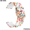 Bracciale 22 mm Bianco Caucciù orologio connesso Fossil di qualità