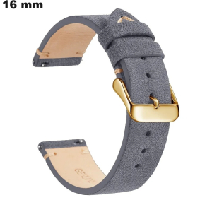Comprar Pulsera para reloj de Cuero auténtico 16 mm Gris noble