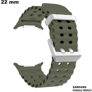 Armband für intelligente Samsung Uhr aus hochwertigem grünen Silikon Tennis