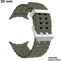 Armband für intelligente Samsung Uhr aus hochwertigem grünen Silikon Tennis