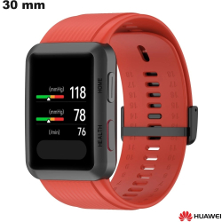 Bracelet Silicone Rouge 30 mm montre connectée Huawei