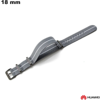 Bracelet 18 mm montre Gris Huawei Tissu