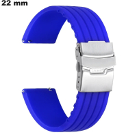 Pulsera 22mm Caucho Azul reloj | Envío 3,99€