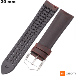 Vendita Bracciale Xiaomi 20mm per smartwatch Marrone in Caucciù