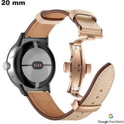 Bracelet Beige montre intelligente 20 mm Google Pixel