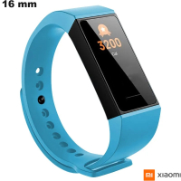 Bracelete Azul smartwatch 16 mm Xiaomi Borracha de qualidade