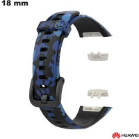 Bracciale smartwatch Blu militare Huawei Caucciù 18mm economico