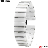 Schwarzes 18mm Smartwatch-Armband aus weißer Huawei-Keramik kaufen