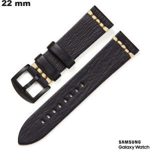 Acquistare Bracciale orologio intelligente Samsung Nero Pelle Vegan 22mm