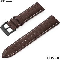 Echtes braunes Lederarmband Fossil 22mm / Versand in 24h