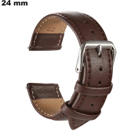 Echtes Lederarmband Braun 24mm Universal ● Versand 24h