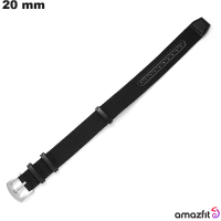 Braccialetto 20 mm smartwatch Tissu Amazfit Nero / Spedizione Gratuita