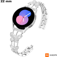 Zilveren Xiaomi Horlogeband Vlinder Hoogwaardige RVS