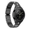 Bracciale 22 mm strass Amazfit Nero in metallo di qualità per smartwatch