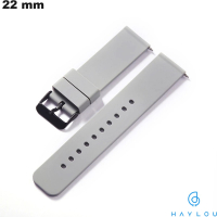 Bracciale 22 mm Grigio orologio Caoutchouc Haylou # Qualità Premium