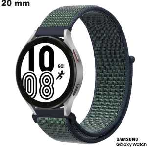 Vente Bracelet de montre intelligente Vert Nylon 20 mm Samsung