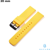 Bracelet Jaune montre Caoutchouc 20 mm Haylou ● Port à 3,99€
