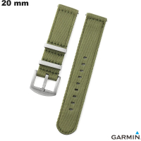 Armband Nylon Komfortabel Garmin Uhr Grün 20mm von hoher Qualität