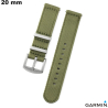 Bracciale Nylon Confortevole Garmin orologio Verde 20mm di qualità
