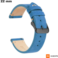 Koop Xiaomi Universeel Armband Echte Leer Blauw 22mm