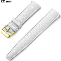 Pulsera Flexible para reloj de Silicona 22mm Blanca | Envío Gratis