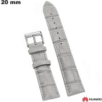 Vendita Braccialetto in Vera Pelle Grigia per Smartwatch Huawei 20mm
