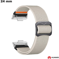 Pulsera ajustable de metal de 24 mm para reloj Huawei gris