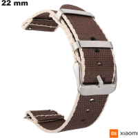 Bracciale 22 mm Marrone per orologio Tessuto Xiaomi - Spedizione Veloce