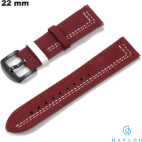 Bracelet 22 mm Cuir véritable de montre connectée de qualité