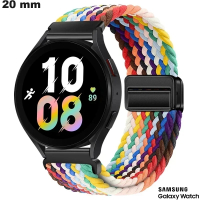 Vendita Bracciale Samsung in Nylon Intrecciato 20 mm Orologio Multicolore