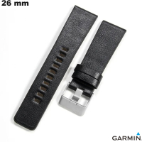 Bracelet Noir de montre connectée Garmin Cuir véritable de qualité